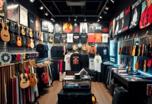 Exterior view of the UMusic Shop in New York City