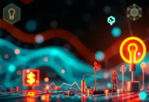 Visual representation of venture capital investment in AI startups