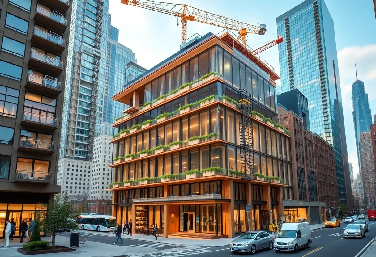 A rendering of the new office tower at 343 Madison Avenue in Midtown Manhattan.