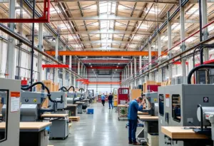 Interior view of Axos Designs' new manufacturing facility in Long Island City.