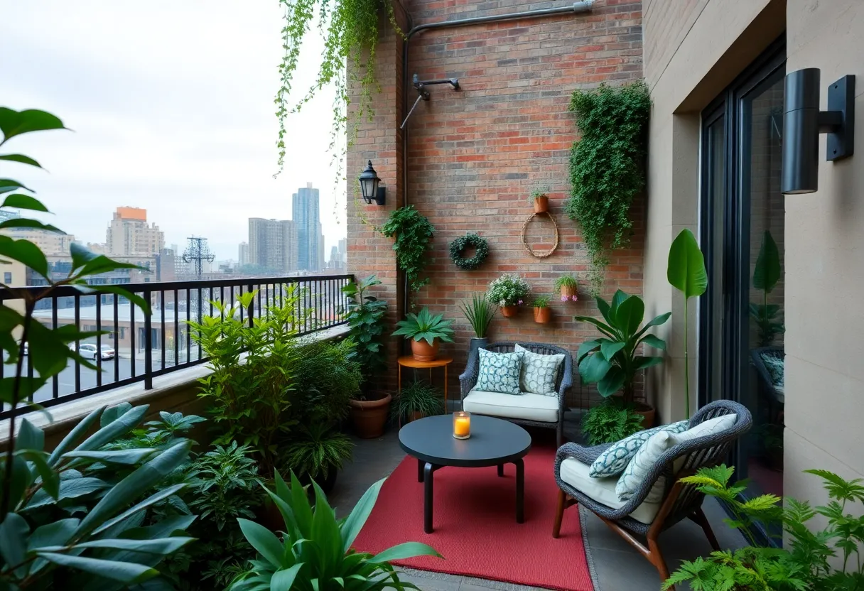A cozy garden space in New York City