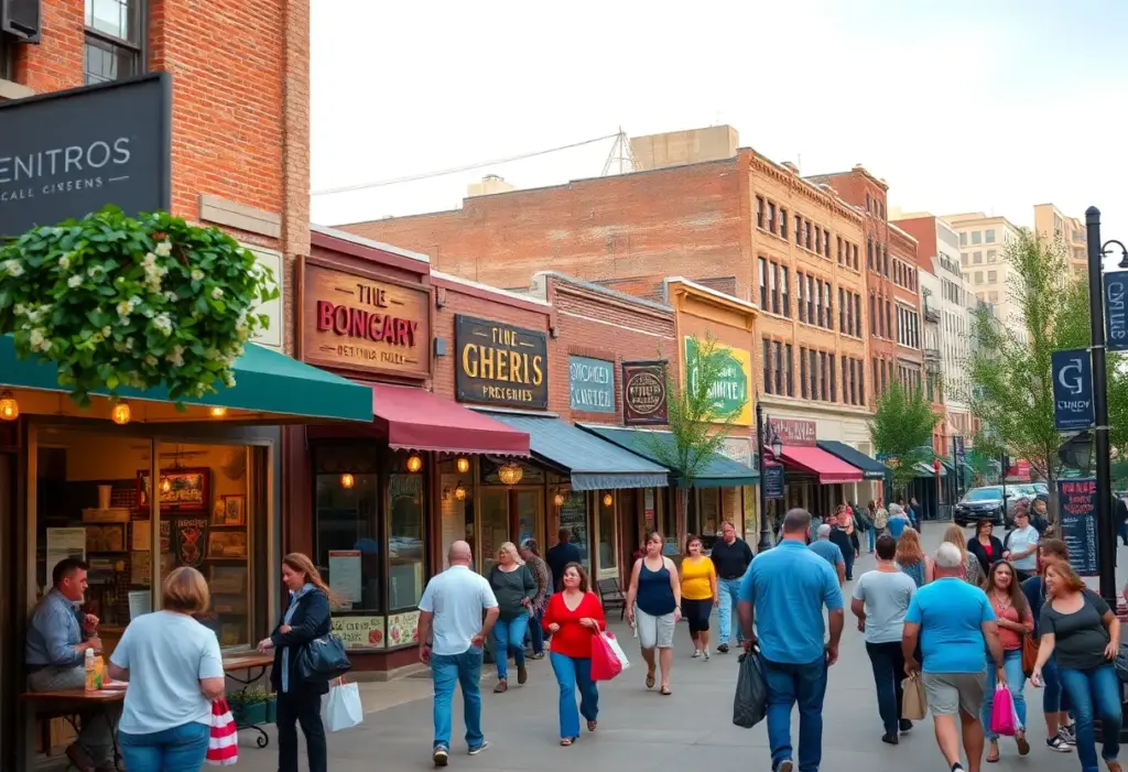 A vibrant small business scene in Des Moines, Iowa