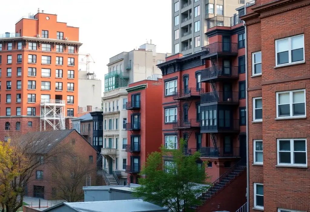 Urban landscape of affordable housing in New York City