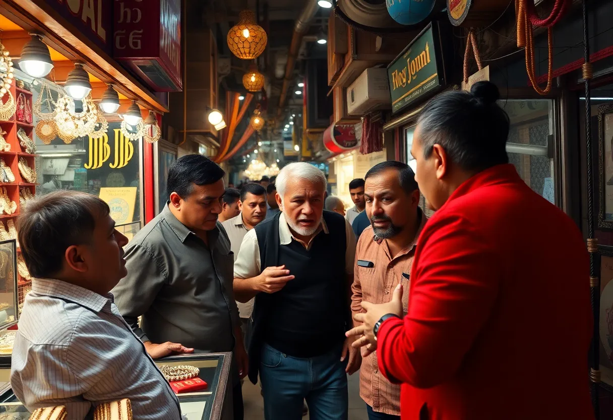 Jewelers arguing in Manhattan's Diamond District