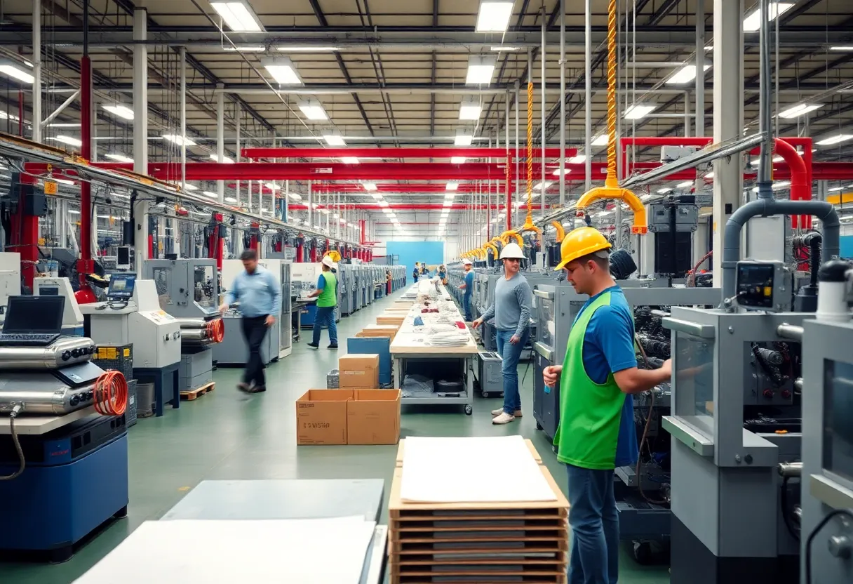 Manufacturing activity in New York