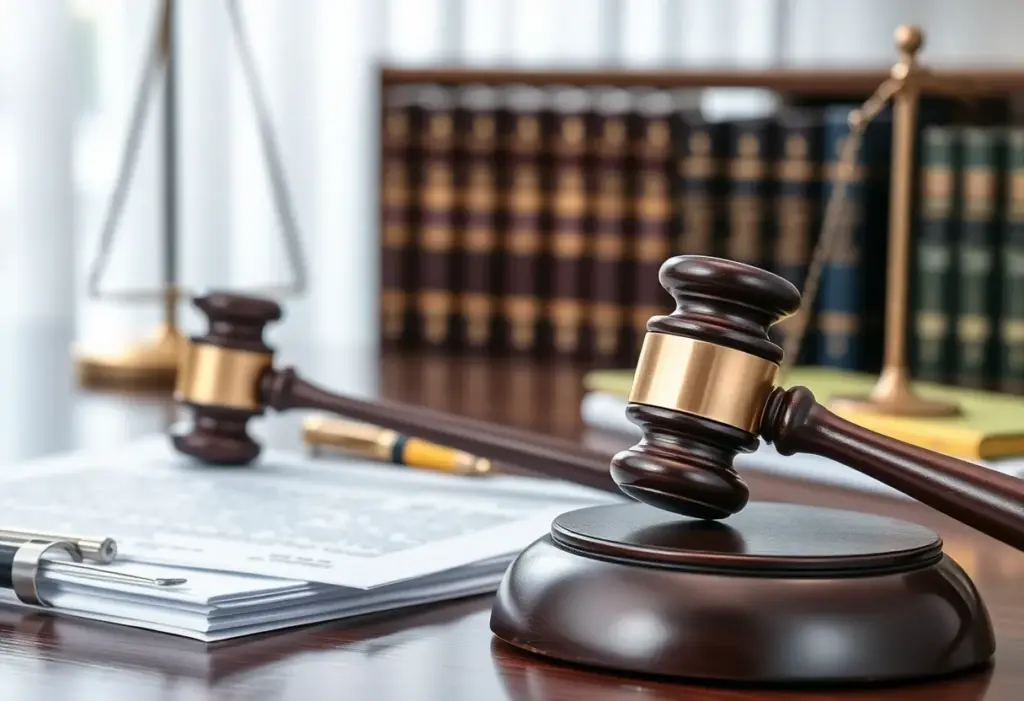 Law office with legal documents related to Nutanix securities investigation