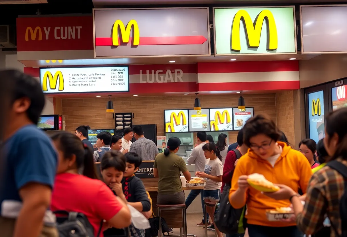 Customers enjoying meals at Shake Shack restaurant