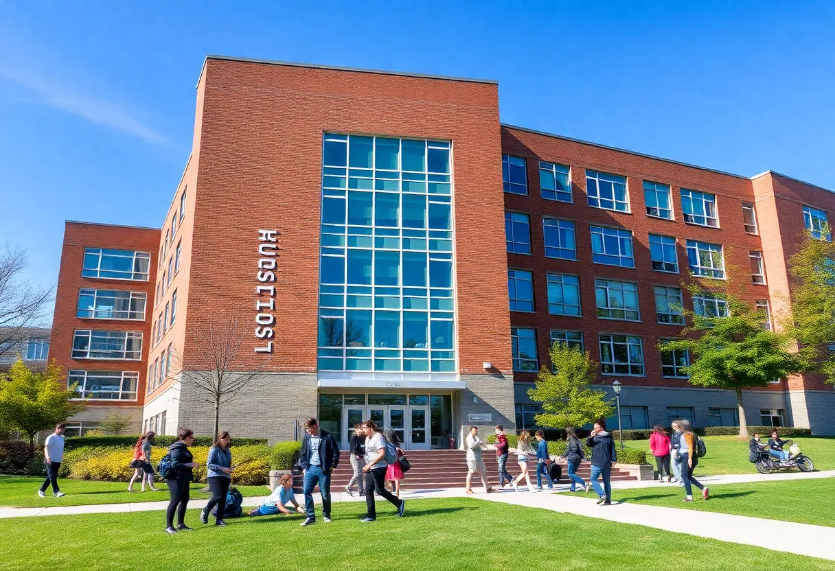 Students at a public high school in New York engaged in science and technology activities.