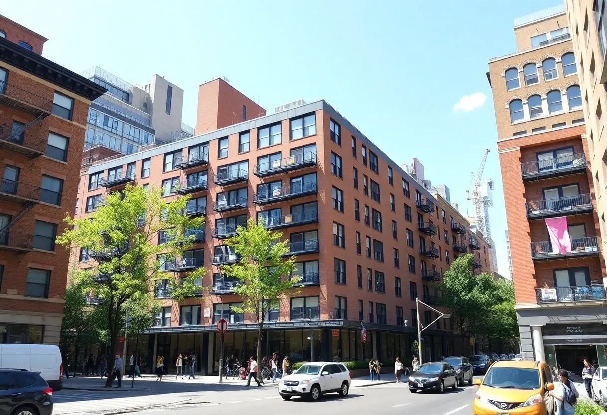 New apartment complex on the Upper West Side of Manhattan