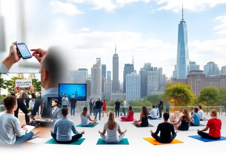 Collage of health events happening in New York City in March 2026