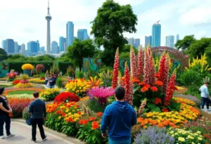 Public enjoying garden events in New York City