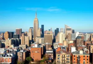 Aerial view of various neighborhoods in New York City highlighting real estate opportunities.