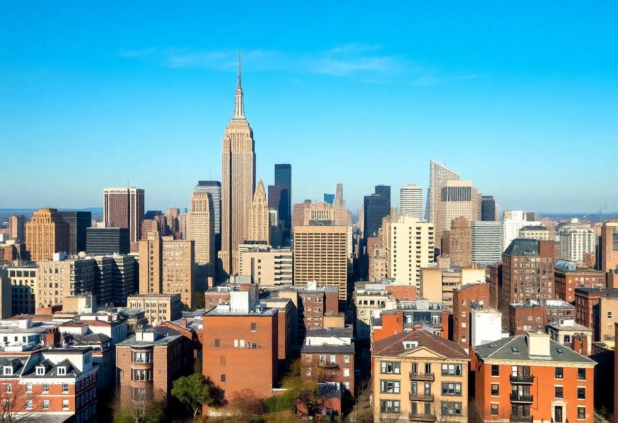 Aerial view of various neighborhoods in New York City highlighting real estate opportunities.