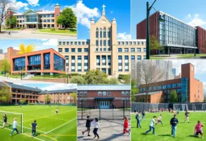 Collage of private elementary schools in New York City