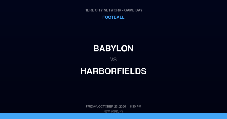 Babylon 30, Harborfields 6