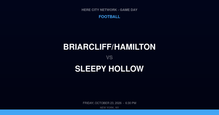 Briarcliff/Hamilton 33, Sleepy Hollow 55