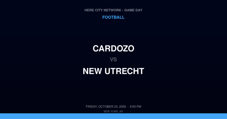 Cardozo 0, New Utrecht 42