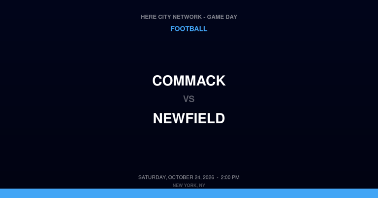 Commack 20, Newfield 27