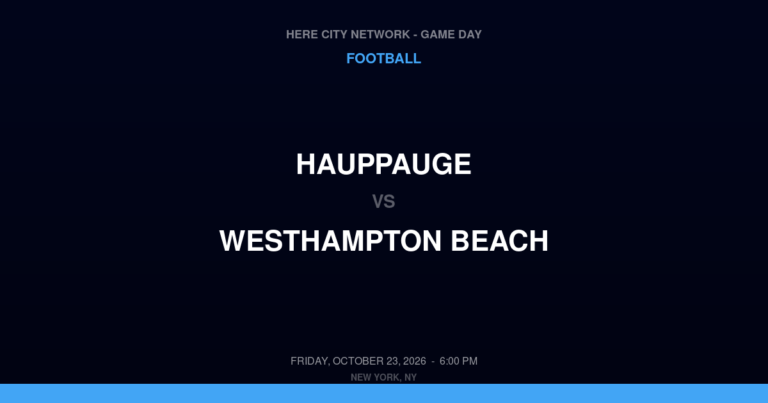 Hauppauge 14, Westhampton Beach 48