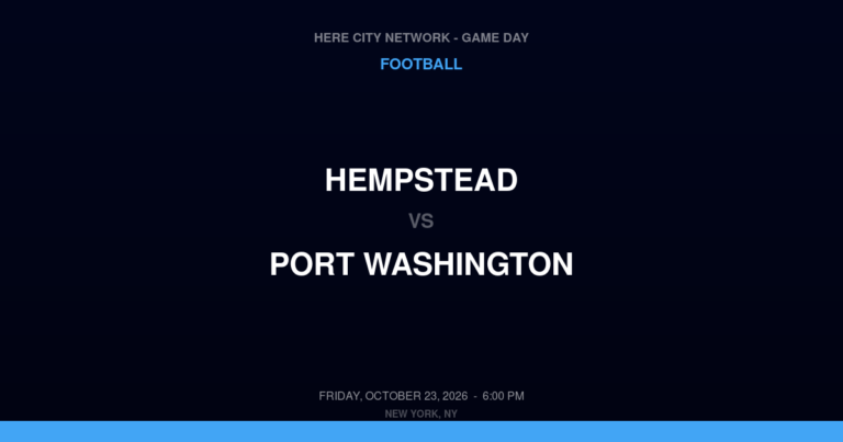 Hempstead 6, Port Washington 34
