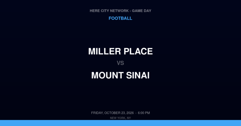 Miller Place 21, Mount Sinai 20