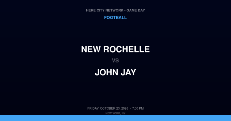 New Rochelle 26, John Jay 14
