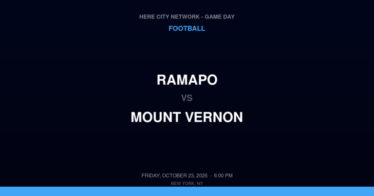 Ramapo 21, Mount Vernon 16