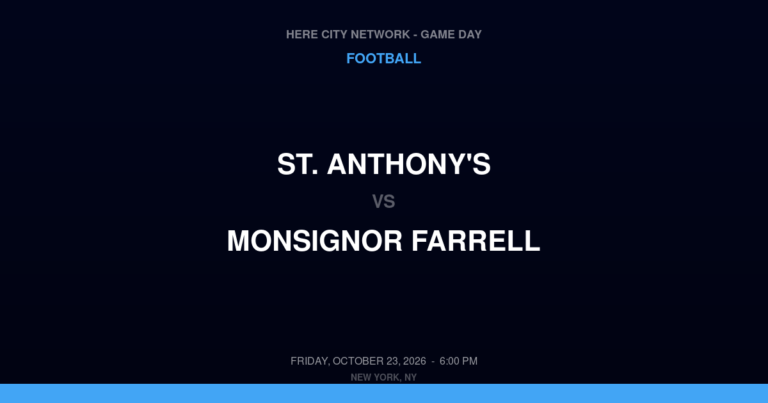 St. Anthony's 21, Monsignor Farrell 55