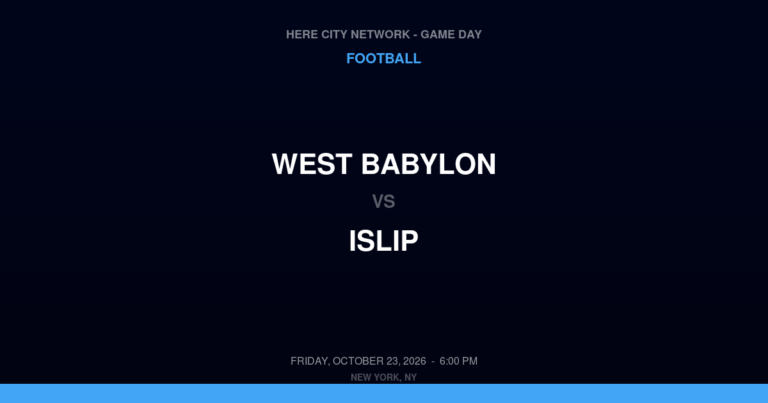 West Babylon 14, Islip 27